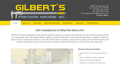 Desktop Screenshot of gilbertsmachine.com