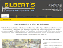 Tablet Screenshot of gilbertsmachine.com